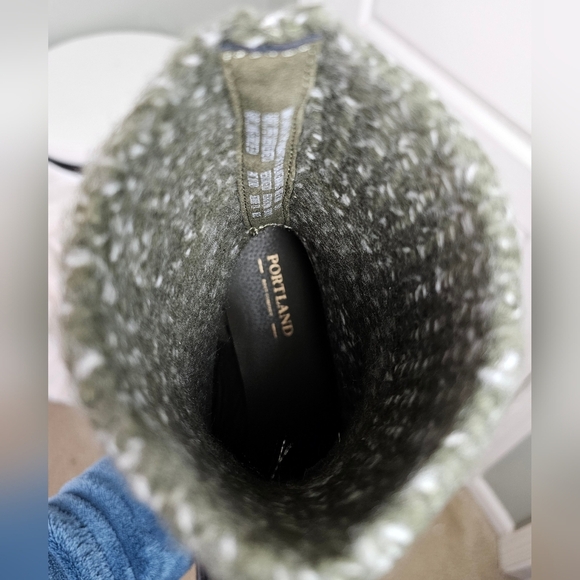 Portland Boot Company Women's Cozy Sweater Knit Bootie Olive - Picture 12 of 12